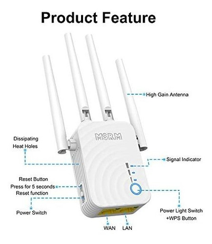 Extensor Rango Wifi 1200 Mbps Amplificador Inalambrico 5