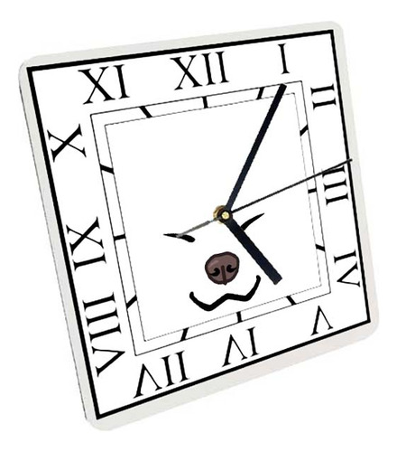 Reloj Madera Brillante Pared Y Mesa Diseño Cachorros A42