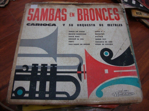 Portada Carioca Y Su Orquesta De Metales Sambas P1