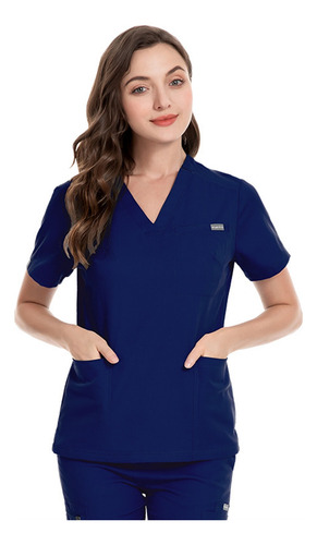 Conjunto De Uniforme De Enfermera De Hospital Con Cuello En