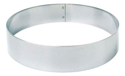 Molde / Timbal Redondo Acero Inox 16 Cm X 4.5 Cm X 1 Mm