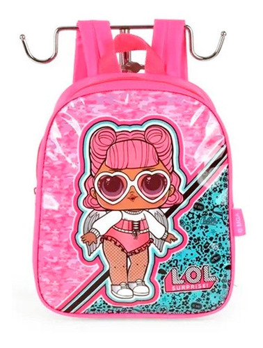 Mini Mochila Escolar Infantil Lol Surprise Rosa Is35181lo-ra Cor Pink Desenho do tecido L.O.L. Surprise