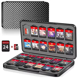 Switch Game Case Holder With 24 Cartridge Slots And 24 ...
