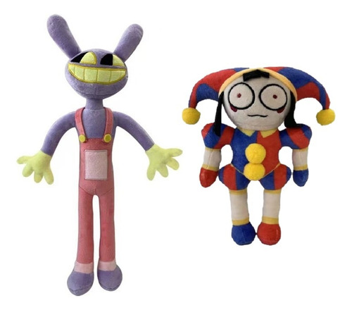 Peluches Amazing Digital Circus Pomni & Jax + Pegatinas 20x