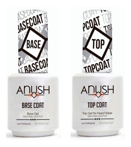 Base + Top Coat Semipermanente X15ml Anush