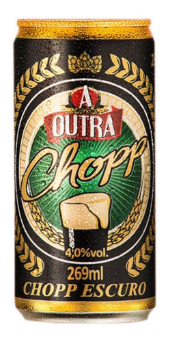 Chopp Escuro A Outra Lata 269ml - Pack Com 12 Unidades