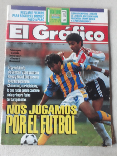 Revista El Grafico N° 3801 Año 1992 Central River 