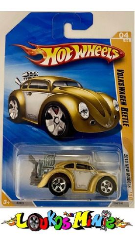 Hot Wheels Volkswagen Beetle Fusca 2010 New Models #4 Dourad