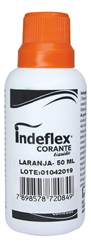 Corante Indeflex Laranja 50ml - Kit C/12 Unidades