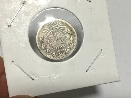 Moneda 20 Centavos Resplandor 1927