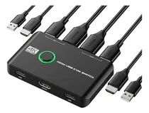 Comprar Kvm Switch 4k Usb Hdmi Para 2 Pcs, Comparte Teclado Y Monito