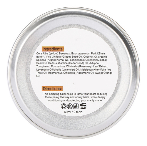 Beard Care Balm Beard Styles Balm Acondicionador Para Barba