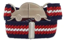 Comprar Cinto Cinturón Elástico Bebe Nene Niño Hebilla Auto Enganche Color Azul Marino - Rojo - Blanco Talle Único