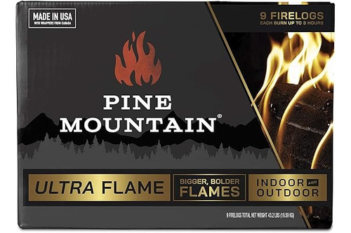 Leños Para Chimenea O Fogata Pine Mountain Ultra Flame