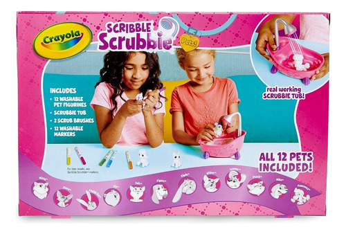 Mega Set Crayola Scribble Scrubbie 12 Mascotas .