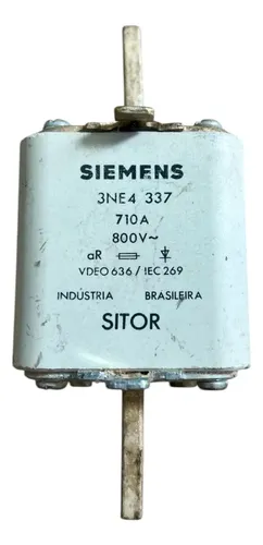 Fusivel 3ne4 337 Nh2 710a 800v 100ka Sitor Siemens | Parcelamento