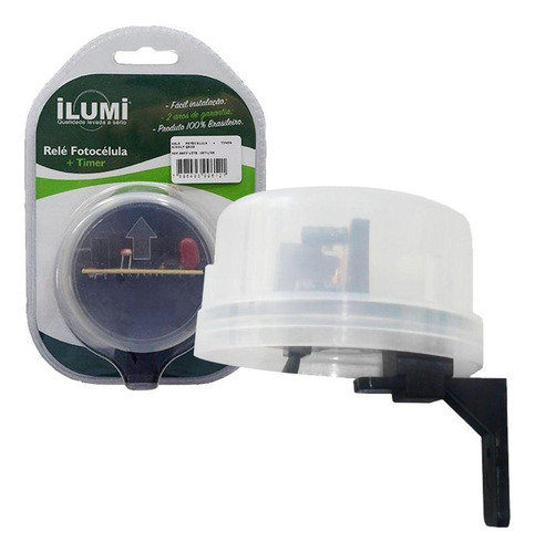 Relé Fotocélula Com Base Bivolt Qr51 Ilumi