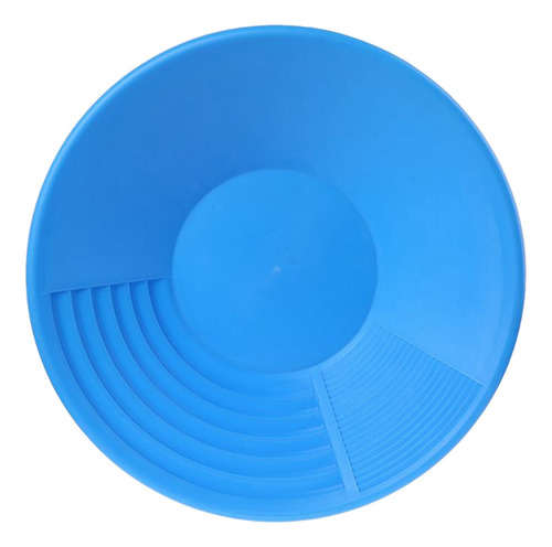 15 Pulgadas De Oro Panning Basin Nugget Sluging Pan Con Color Azul Celeste