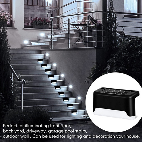 . Pack De 24 Luces Solares For Escaleras, Escalones Y Bolas