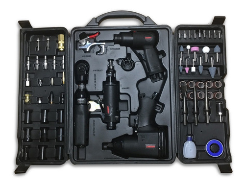 Set Juego Neumaticas Llave Crique Impacto Martillo Amoladora