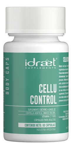 Suplemento Cellu Control Celulitis Centella Vit C B3 Idraet