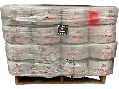 Tarima De 32 Rollos De Alambre De Púas De 360 M Calibre 15.5