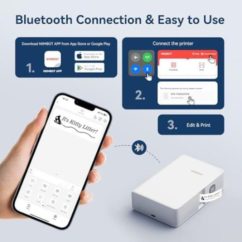 Niimbot B18 Etiquetadora Con Cinta, Impresora De Etiquetas B