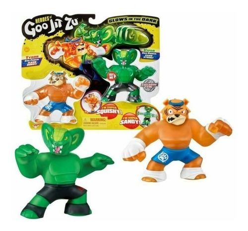 Goo Jit Zu 11cm Jlt 41014 Figura Super Flexible X2