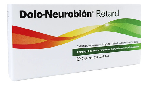 Dolo-neurobión Retard Tabletas Liberación Prolongada 1/100/100/100 Mg, 20 Tabletas