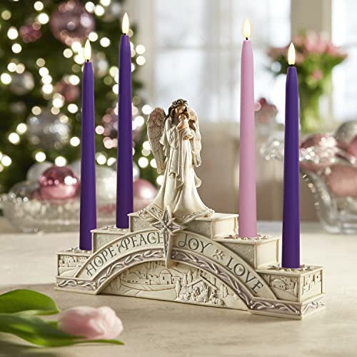 Velas De Adviento Sin Llama Starry, Juego De 4, Led Parpadea