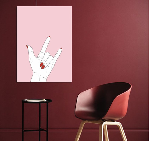 Vinilo Decorativo 40x60cm Pop Art Rebel Rock & Roll