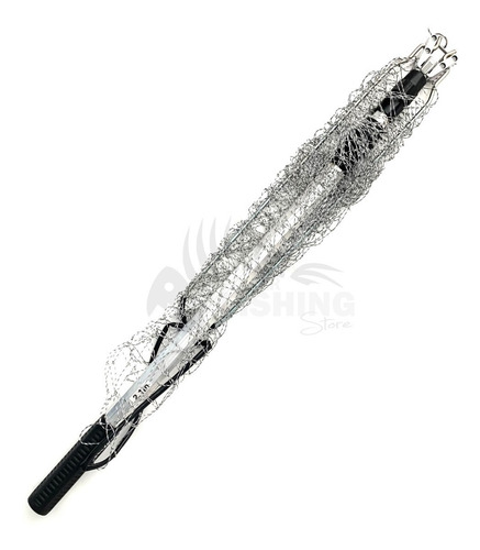 Imagen 4 de 10 de Copo Pesca Extensible Plegable 50x45 Pejerrey Boga Embarcado