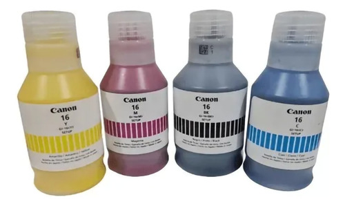 Garrafa De Tinta Canon Original Gl-16 Preto / Black 170ml Preto