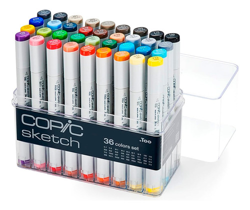 Marcadores Plumones Copic Sketch Caja Con 36 Colores