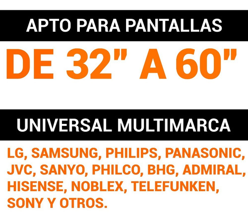 Soporte Nakan Modelo Spl-495i, 32 A 60 Con Inclinación