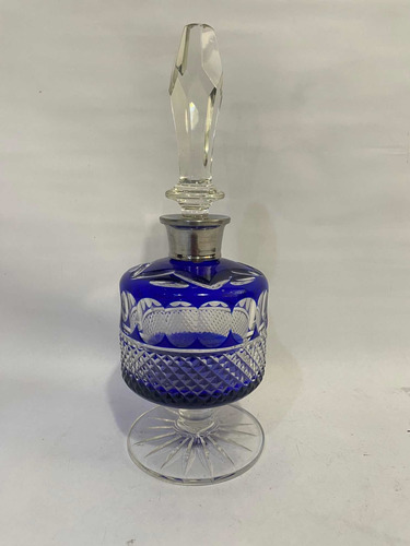 Antiguo Perfumero De Cristal Tallado