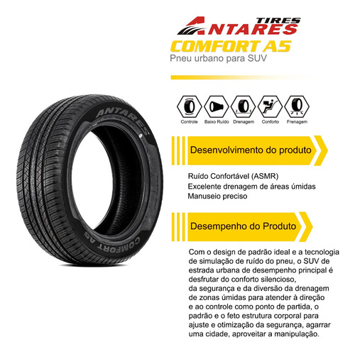 Par Pneu Antares 225/65 R17 102s Fiat Freemont 2.4 2012-2016