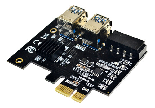 Tarjeta Elevadora Pcie Pci-e 1x A 16x 1 A 4 Usb 3.0 Riser Pa