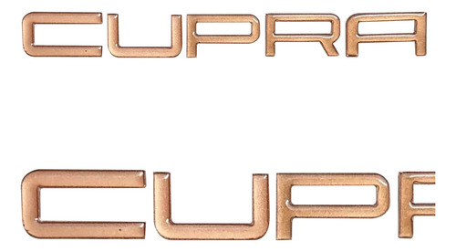 Emblema Letra Delantera Cupra Color Cobre Autoadherible