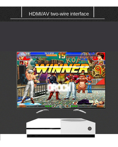 Máquina De Jogos Caseira Hd Double Built In 600 Game