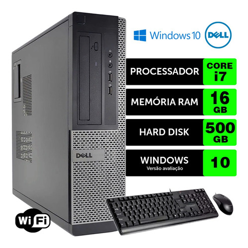 Cpu Barato Dell Optiplex Int I7 2g 16gb 500gb Brinde