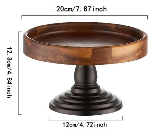De Torta Placa De Exhibición De Madera Bandeja De Madera L