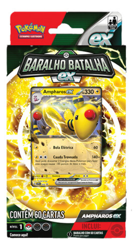 Cartas Pokémon Baralho De Batalha 60 Cartas - Copag