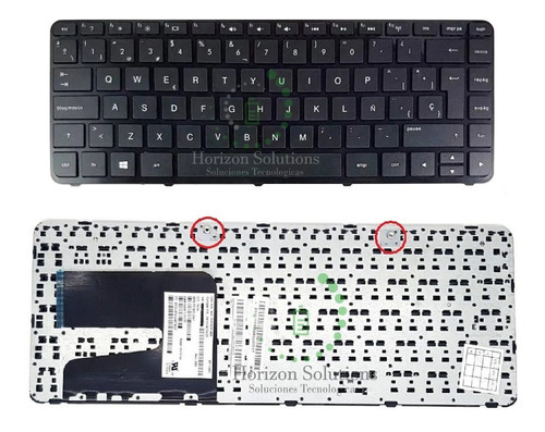 Teclado Hp 14-d 240-g2 14-r 340-g1 Negro Español Con Malla 