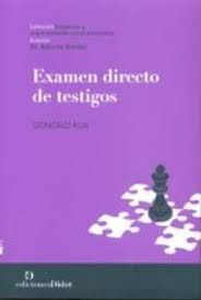 Libro Examen Directo De Testigos