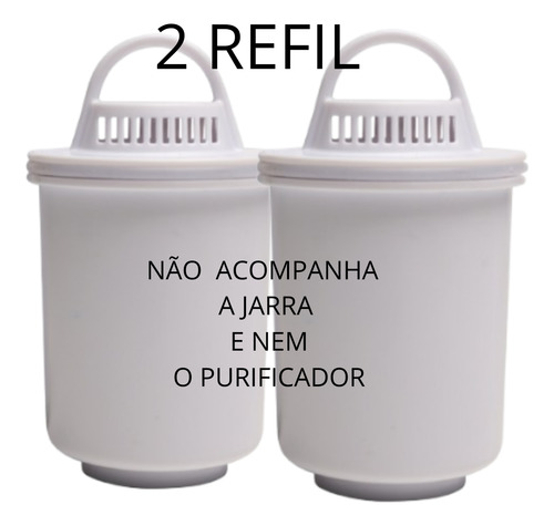 Filtro Vela Refil Alcalina Parajarra E Purificador 12 2un Branco