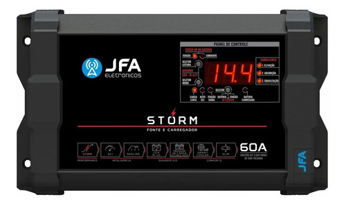 Fonte Automotiva E Carregador De Bateria Jfa Storm 60a