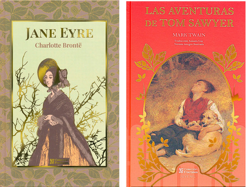 Jane Eyre + Aventuras De Tom Sawyer - Original Pasta Dura