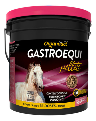 Gastroequi 1 Kg Gastroprotetor Para Equinos - Organnact