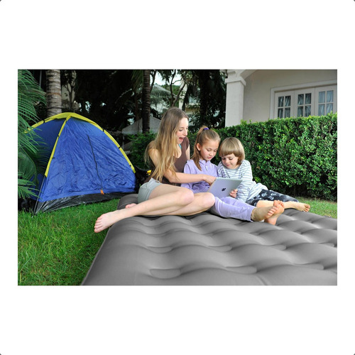Colchon Inflable Manual Klimber Color Gris